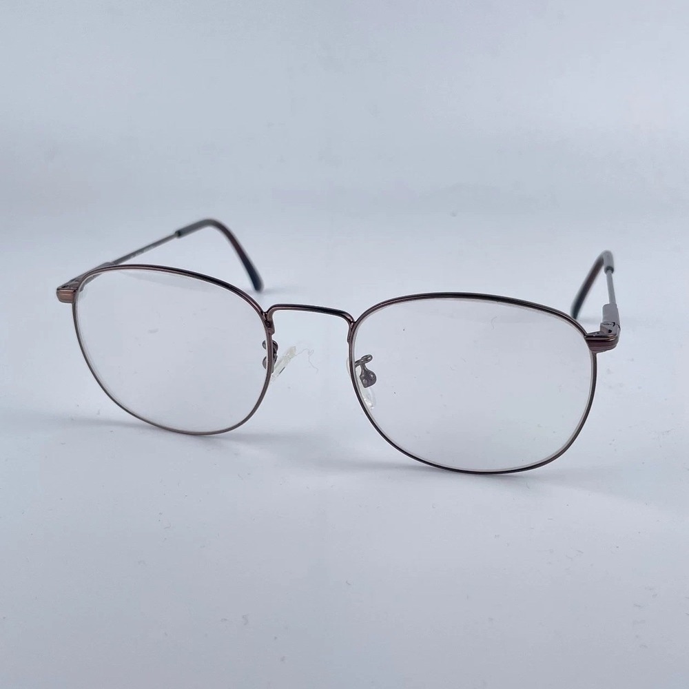 Vintage Safilo 3832 Unisex Eyeglasses Frame Brown Metal Full Rim 53-20-140‎ mm